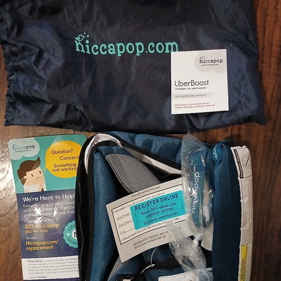 Hiccapop Inflatable Booster. BRAND NEW WITH TAGS. - Picture 2 of 3